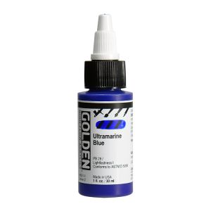 Golden High Flow Acrylic Ultramarine Blue 1oz