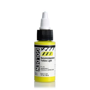 Golden High Flow Acrylic Benzimidazolone Yellow Light 1oz
