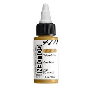 Golden High Flow Acrylic Yellow Ochre 1oz