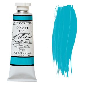 M. Graham Artist Oil Color Cobalt Teal 1.25oz 