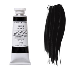 M. Graham Artist Oil Color Mars Black 1.25oz 