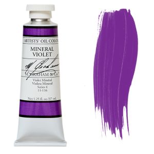 M. Graham Artist Oil Color Mineral Violet 1.25oz 