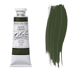 M. Graham Artist Oil Color Olive Green 1.25oz 