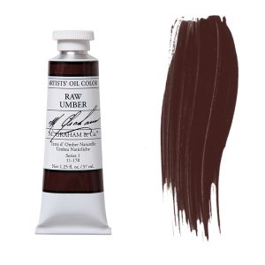 M. Graham Artist Oil Color Raw Umber 1.25oz 