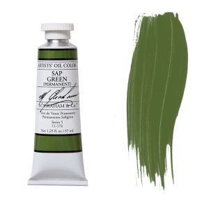 M. Graham Artist Oil Color Sap Green 1.25oz 