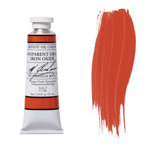 M. Graham Artist Oil Color Transparent Orange Iron Oxide 1.25oz 
