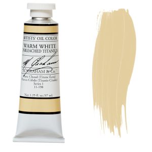 M. Graham Artist Oil Color Warm White Unbleached Titanium 1.25oz 