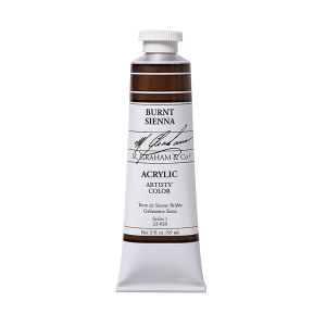 M Graham Artists Acrylic Burnt Sienna 60ml Tube