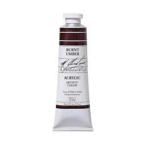 M Graham Artists Acrylic Burnt Umber 60ml Tube