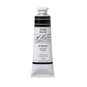 M Graham Artists Acrylic Ivory Black 60ml Tube