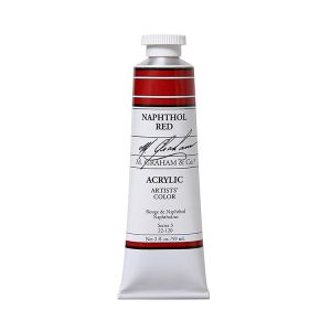 M Graham Artists Acrylic Naphthol Red 60ml Tube