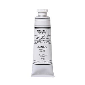 M Graham Artists Acrylic Titanium White 60ml Tube