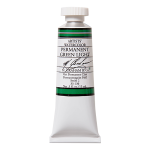 M. Graham Artist Watercolor Permanent Green Light 15ml