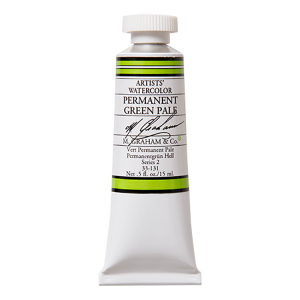 M. Graham Artist Watercolor Permanent Green Pale 15ml