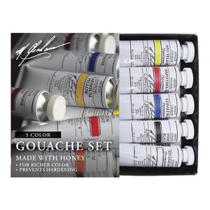 M. Graham 5 Color Primary Artists Gouache Set