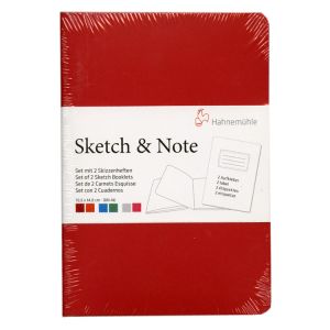 Hahnemuhle Sketch & Note A6 Booklets Red/Orange Bundle 