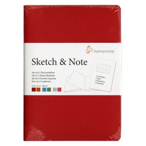 Hahnemuhle Sketch & Note A5 Booklets Red/Orange Bundle 