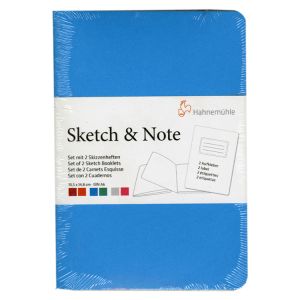 Hahnemuhle Sketch & Note A6 Booklets Blue/Green Bundle 