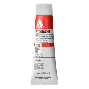 Holbein Acrylic Gouache 20ml Pure Red