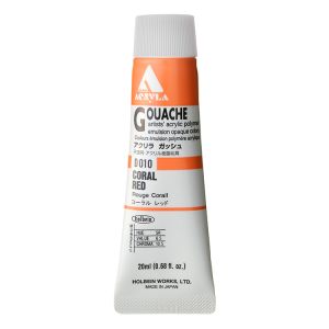 Holbein Acrylic Gouache 20ml Coral Red