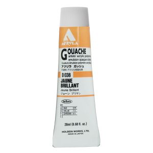 Holbein Acrylic Gouache 20ml Jaune Brilliant