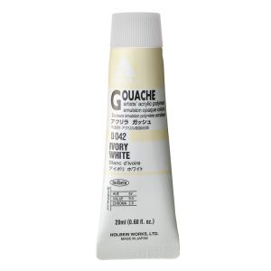 Holbein Acrylic Gouache 20ml Ivory White