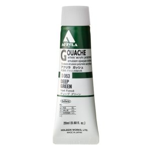Holbein Acrylic Gouache 20ml Deep Green