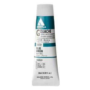 Holbein Acrylic Gouache 20ml Blue Green