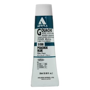 Holbein Acrylic Gouache 20ml Peacock Blue