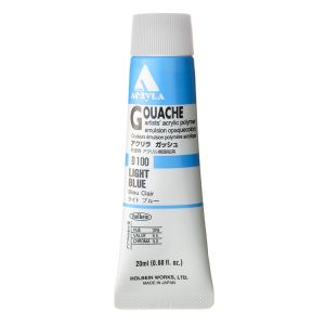 Holbein Acrylic Gouache 20ml Light Blue