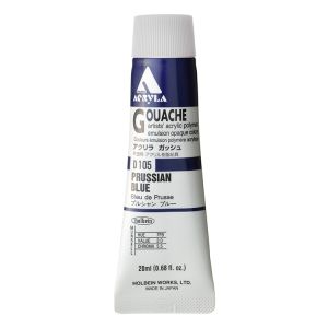 Holbein Acrylic Gouache 20ml Prussian Blue