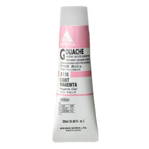 Holbein Acrylic Gouache 20ml Light Magenta