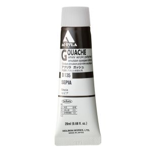 Holbein Acrylic Gouache 20ml Sepia