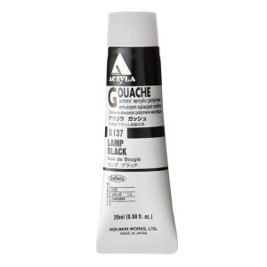 Holbein Acrylic Gouache 20ml Lamp Black