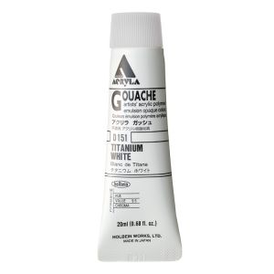Holbein Acrylic Gouache 20ml Titanium White