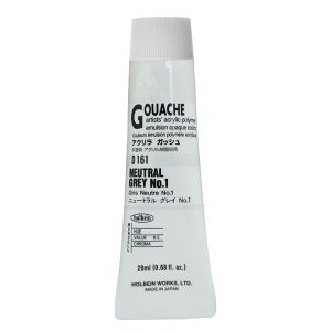 Holbein Acrylic Gouache 20ml Neutral Grey #1
