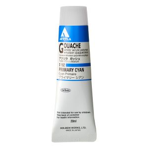 Holbein Acrylic Gouache 20ml Primary Cyan