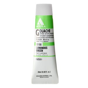 Holbein Acrylic Gouache 20ml Luminous Green