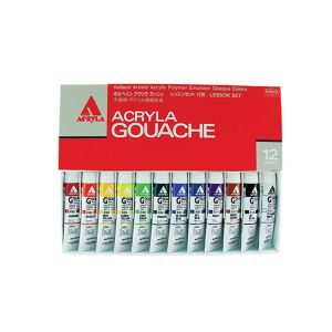 Holbein Acryla Gouache Lesson 12 Color Set 20ml