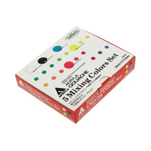 Acryla Gouache 5 Color 20ml Mixing Colors Set