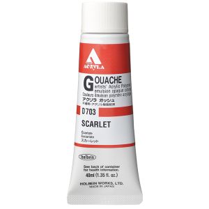 Holbein Acrylic Gouache 40ml Scarlet