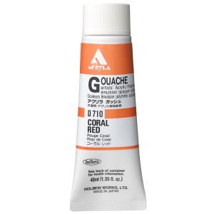 Holbein Acrylic Gouache 40ml Coral Red
