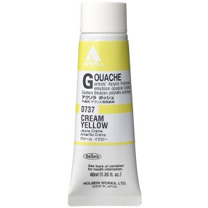 Holbein Acrylic Gouache 40ml Cream Yellow