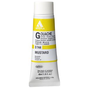 Holbein Acrylic Gouache 40ml Mustard