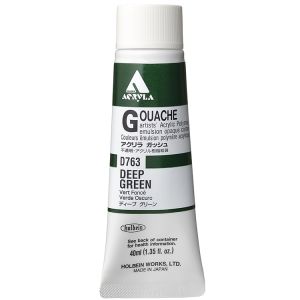 Holbein Acrylic Gouache 40ml Deep Green
