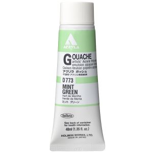 Holbein Acrylic Gouache 40ml Mint Green