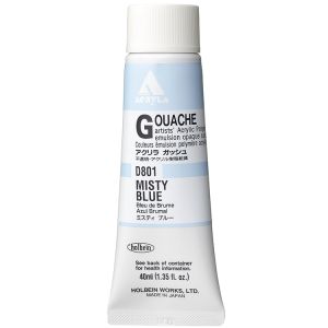 Holbein Acrylic Gouache 40ml Misty Blue