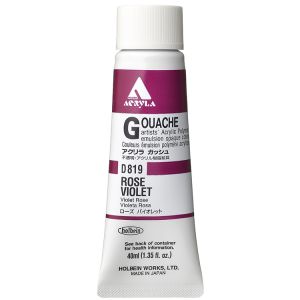 Holbein Acrylic Gouache 40ml Rose Violet