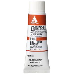 Holbein Acrylic Gouache 40ml Light Red Bright