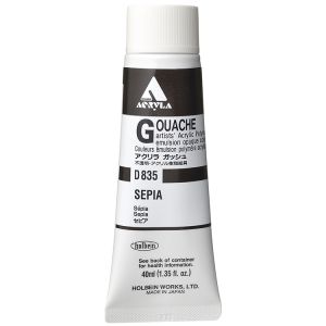 Holbein Acrylic Gouache 40ml Sepia